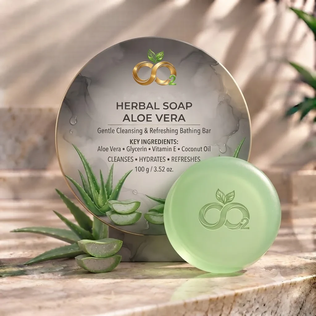 Aloe Vera Herbal Bar — Gentle cleansing bathing bar (view 2)