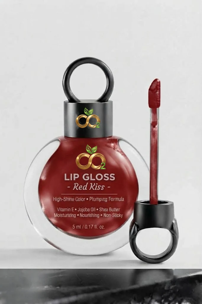 Gloss Red Kiss — High-shine lip gloss