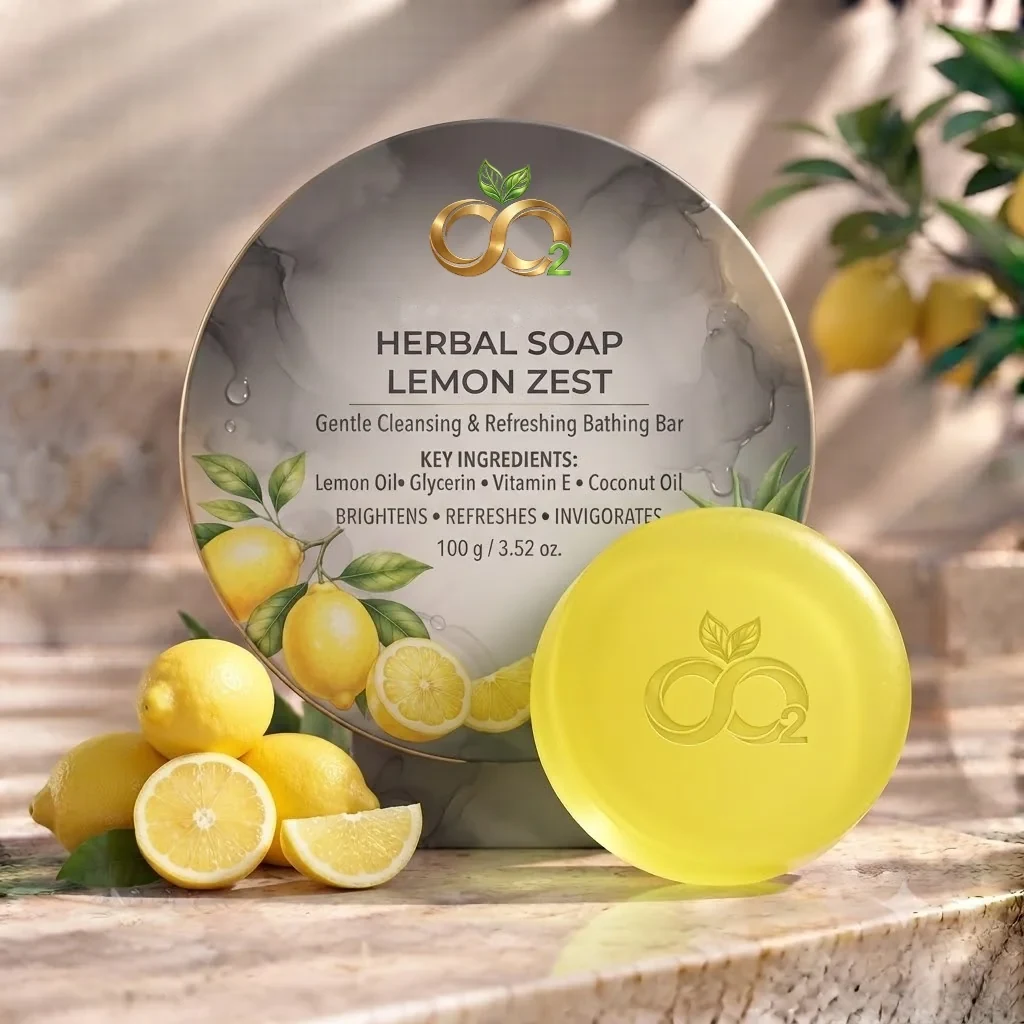 Lemon Zest Herbal Bar — Refreshing bathing bar (view 2)