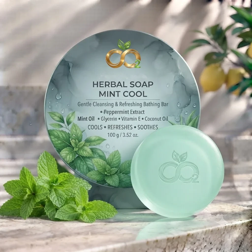 Mint Cool Herbal Bar — Cooling bathing bar (view 2)