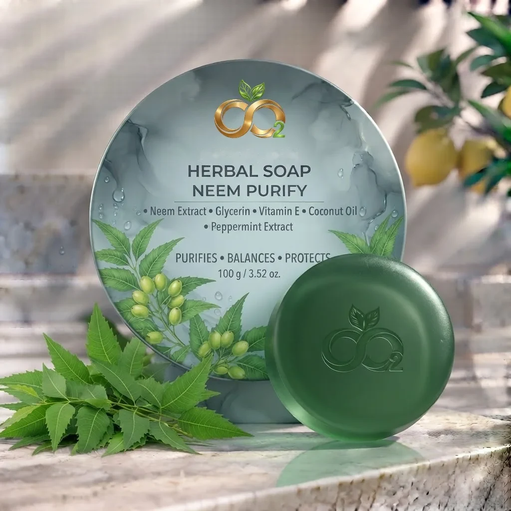 Neem Purify Herbal Bar — Purifying bathing bar (view 2)
