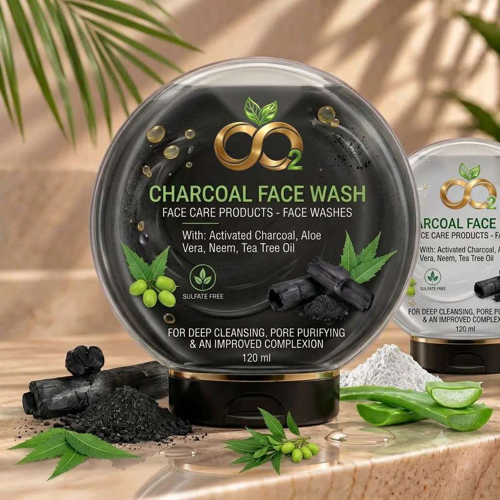 Noir Charcoal Face Wash — Deep-cleansing charcoal wash (view 2)