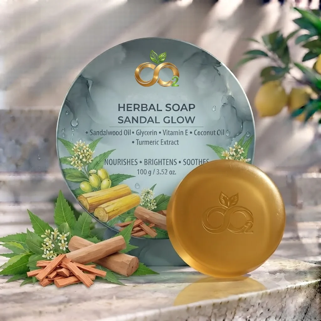 Sandal Glow Herbal Bar — Nourishing bathing bar (view 2)